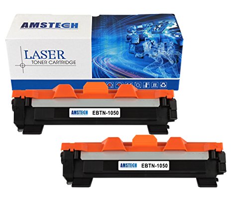 Amstech 2-Packs Compatible Toner Cartridge Replacement for Brother TN-1050 TN1050 Black Brother DCP-1510 DCP-1612W DCP-1610W DCP-1512 HL-1110 HL-1112 HL-1210W MFC-1910W MFC-1810