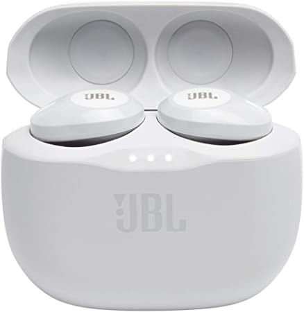 JBL Tune 125TWS True Wireless In-Ear Bluetooth Headphones with up to 32 Hours of Combined Music Playtime - White