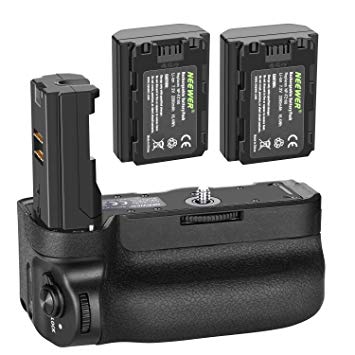 Neewer Vertical Battery Grip for Sony A9 A7III A7RIII Cameras Replacement for Sony VG-C3EM with 2 Packs 7.2v 2280mAh 16.4Wh Rechargeable Li-ion Battery