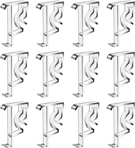 12 Pcs Valance Blind Clips Replacement Clear 2 Inch Blind Clips Plastic Hidden Clips Replacement Valance Clips for Blinds Valance Horizontal Blinds Parts