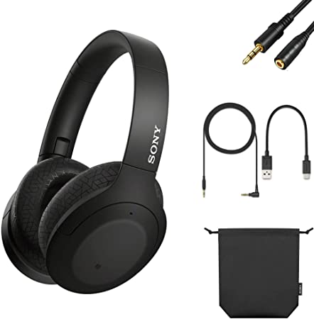 SONY - WH-H910N h.Ear on 3 Wireless Noise Canceling Over-The-Ear Bluetooth Dual Noise Cancellation Microphones High-Resolution Audio Earcups Stereophony Headphones - Black   iCarp Audio Extension