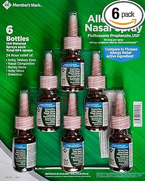 Members Mark Aller-Nose Fluticasone Propinate 50mcg Nasal Spray, 3.72 FL OZ