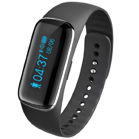 Fitness TrackerAirsspu Wearable Sports Tracker Wireless Activity Wristband  Heart Rate Sleep Monitoring for Iphone Android Samsung Smart Watch Bracelet