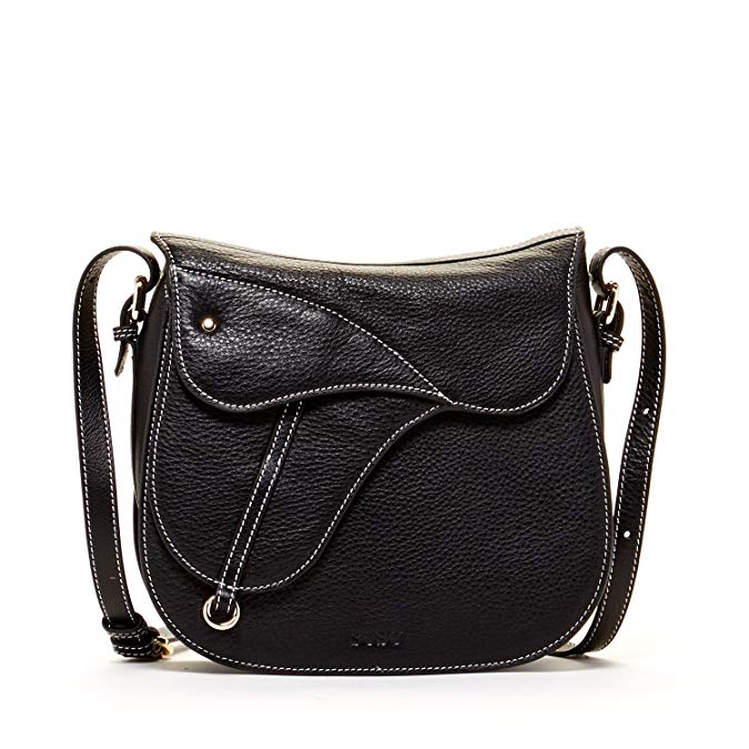 SUSU The Mia Leather Crossbody Saddle Bag For Women