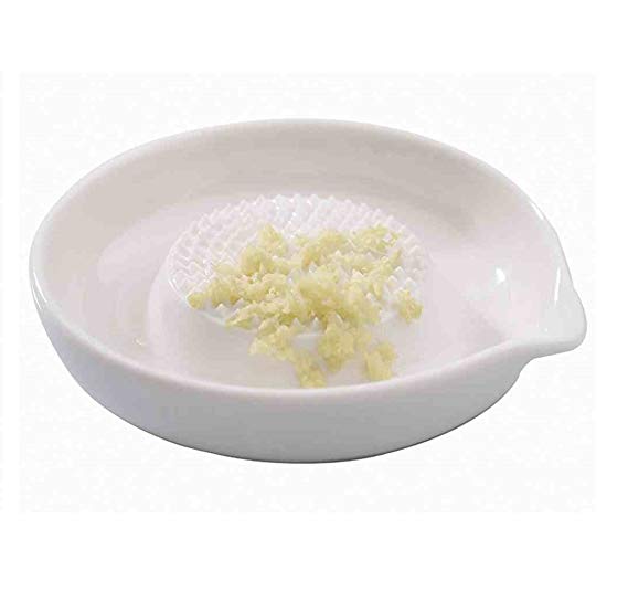 Gefu Japanese Ceramic Grater, Accessories for Ginger and Garlic, for Spices, 35370