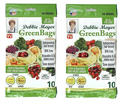 Debbie Meyer GreenBags - 20 Bags (M/L Set) (2- 10 Bag Sets)