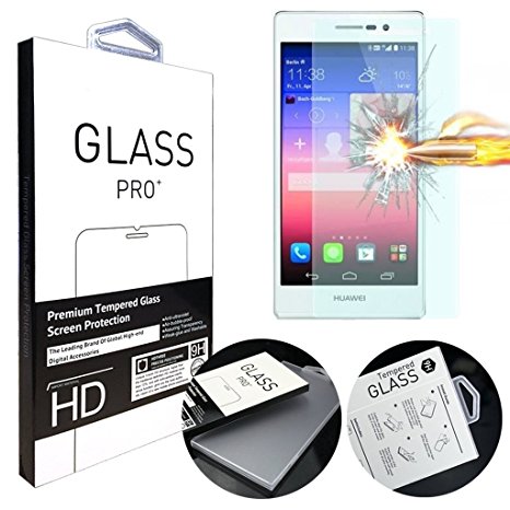 ANGELLA-M Honor 5X Screen Protector, HD Clear Tempered Glass Screen Protectors for Huawei Honor 5X (5.5") /Huawei GR5 [Transparent]