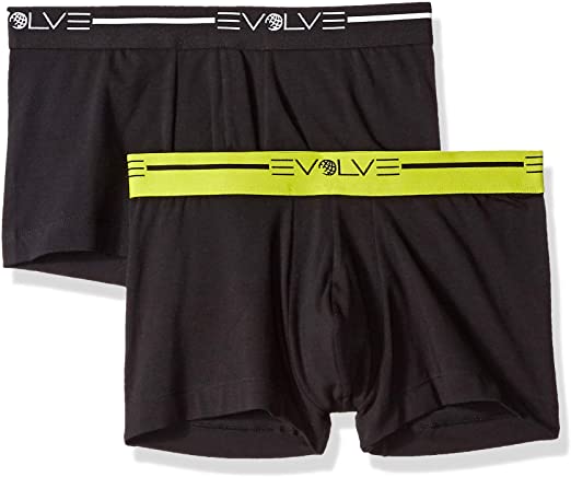 Evolve Men's Cotton Stretch No Show Trunk Underwear Multipack