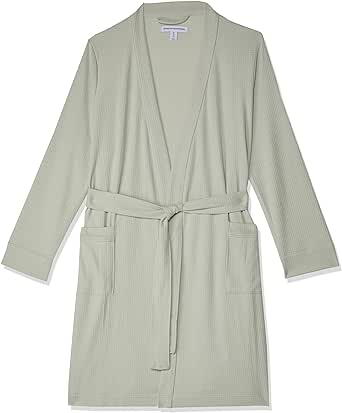 Amazon Essentials Women's Lightweight Waffle Mid-Length Robe (Available in Plus Size)