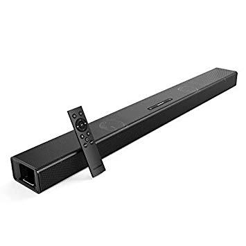 Soundcore Infini Integrated 2.1 Channel Soundbar 35" for TV with Bluetooth and Wired Connections, Speaker with Built-in Subwoofers, Deep Bass, and Remote Control for Home Theater Audio (A3371111)