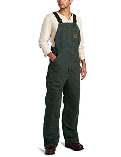 Carhartt Men's Quilt Lined Sandstone Bib Overall R27