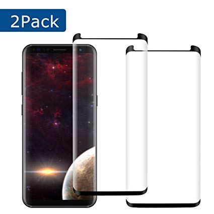 Galaxy S9 Screen Protector, 3D Curved Full Coverage [High Definition] [Easy to Install] [Anti-Bubble] [Anti-Scratch] for Samsung Galaxy S9 Screen Protector