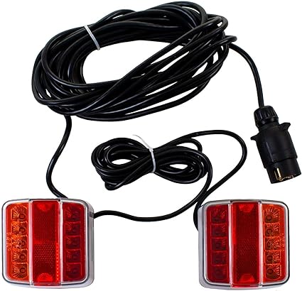Marko Auto Accessories Magnetic Trailer LED Light Kit 12V Towing Lights Lamps Cluster Rear 7.5M Cable