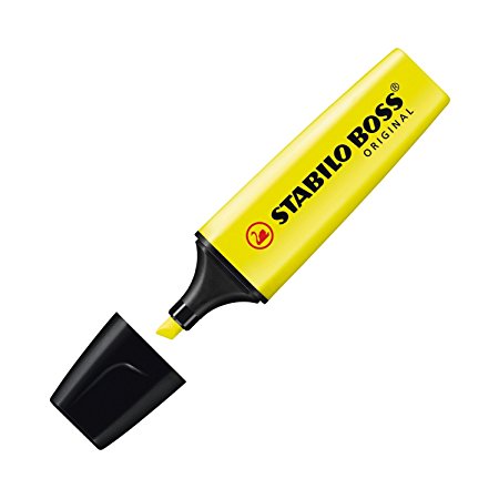 STABILO BOSS ORIGINAL Highlighter - Yellow, Box of 10
