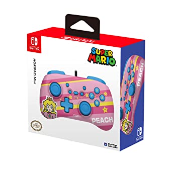 HORI Nintendo Switch HORIPAD Mini (Peach) Wired Controller Pad - Officially Licensed By Nintendo