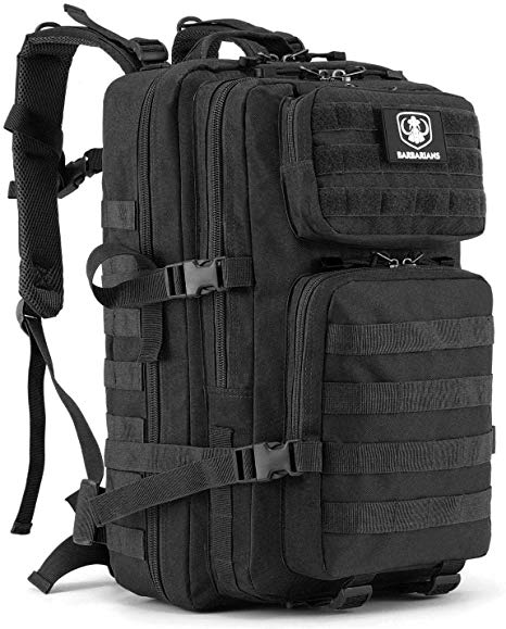 Barbarians Upgraded 35L Tactical Molle Backpack, Military Assault Pack Rucksack for Outdoor Hiking Camping Trekking Hunting