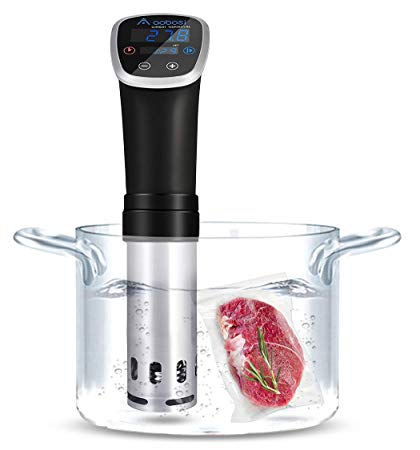 Aobosi Sous Vide Precision Cooker, 800W Thermal Immersion Circulator with Accurate Temperature& Timer Setting,Adjustable Clamp,Enjoy Restaurant-Quality Dishes|Stainless Steel