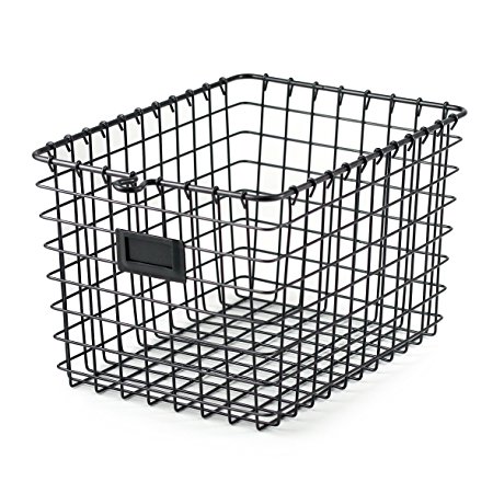 Spectrum Diversified Wire Storage Basket, Small, Industrial Gray