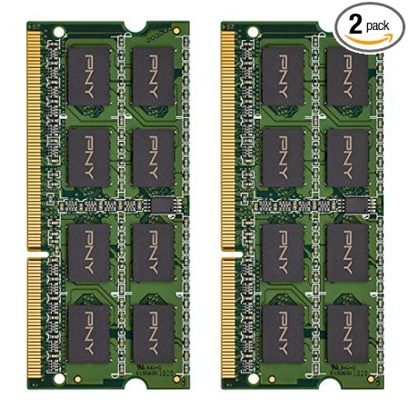 PNY Performance 16GB Kit DDR3 1600MHz CL11 1.35V Notebook (SODIMM) Memory MN16GK2D31600LV