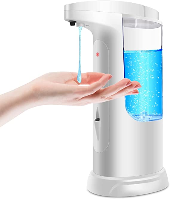 Automatic Soap Dispenser, Innosinpo Touchless Soap Dispenser with Infrared Motion Sensor 370ml Hand Sanitizer Dispenser for Bathroom Kitchen Office Hotel