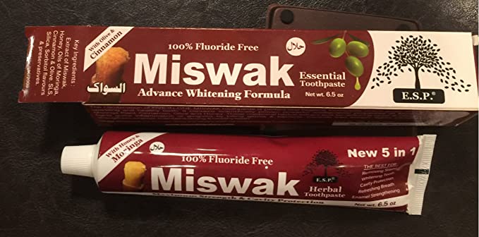 New 5 in 1 ORGANIC Miswak vegetable based essential toothpaste/Sold and shipped by Sheriffson