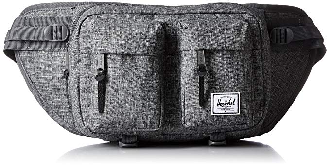 Herschel Eighteen Hip Sack, Raven Crosshatch