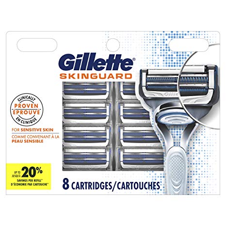 Gillette Skinguard Men's Razor Blade Refill, 8 Blade Refills