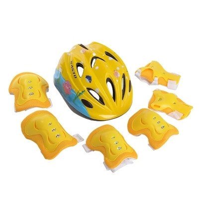 BigBoss Kids‘ Bike Helmet skateboard protective gear with Protective Gear Set Elbow Pads Knee Pads Wrist Guard for Cycling Skateboard Scooter Rollerblading Skating for kids 3 to 14 Years