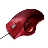 SANWA SUPPLY PC Trackball Mouse USB MA-TB39R Red