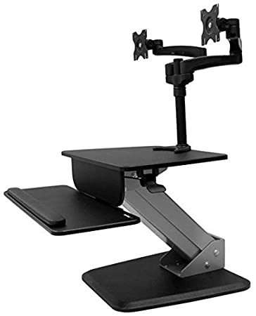 StarTech.com Dual Monitor Sit-to-Stand Workstation - One-Touch Height Adjustment (BNDSTSDUAL)