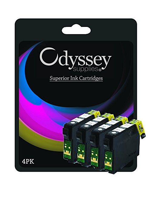 4 black T0441 compatible ink cartridges for Epson printers C64, C64PE, C66, C84, C84 PE, C86, CX3600, CX3650