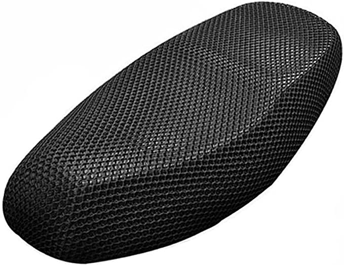 uxcell XXL Black Motorcycle Scooter Net Mesh Seat Full Cover Breathable Protector Cushion