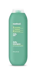 Method Everyday Shampoo, Daily Zen with Cucumber, Green Tea, and Seaweed Scent Notes, Paraben and Sulfate Free, 14 oz (Pack of 1)