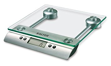 Salter Aquatronico Glass Platform Electronic Kitchen Scales - Silver