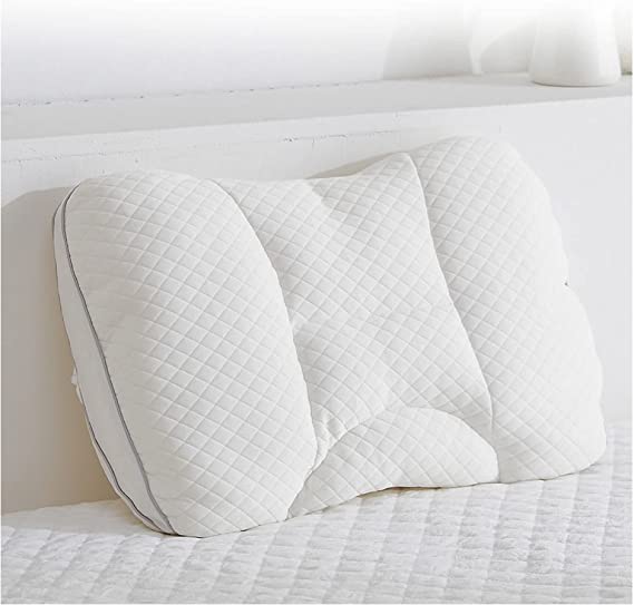 KASENTEX Luxury Adjustable Soft Fluffy Bed Sleep Pillow – Plush Waterproof Hotel Collection Sponge Foam Pillows, White, 16x24”