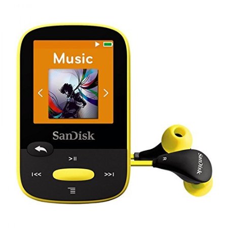 SanDisk Clip Sport 8 GB MP3 Player - Yellow