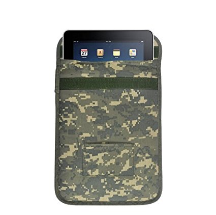 Tekit® D100 Army Camouflage Protective Anti-radiation Anti-tracking Anti-spying GPS Rfid Signal Blocking Pouch Case Bag for 7-10 Inches Tablets