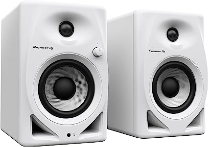 Pioneer DJ DM-40D-W 4-inch Desktop Active Monitor Speaker - White