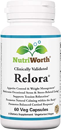 Nutriworth Relora - Clinically Validated - Stress & Weight Management Supplement. Promotes Balanced Cortisol & DHEA Production.