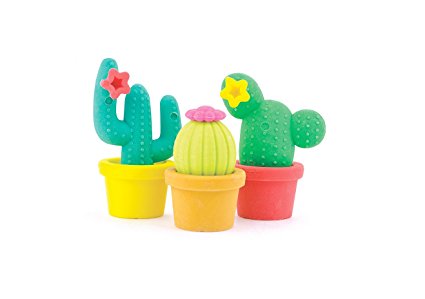 OOLY is now newly OOLY, Prickly Pals Cactus Erasers, Set of 3 (112-064)