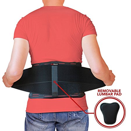 AidBrace Back Brace Support Belt - Helps Relieve Lower Back Pain, Sciatica, Scoliosis, Herniated Disc or Degenerative Disc Disease (2XL/3XL)