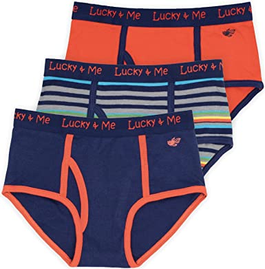 Lucky & Me | Lucas Boys Briefs | Organic Children's Cotton Underwear | Tagless | 3-Pack