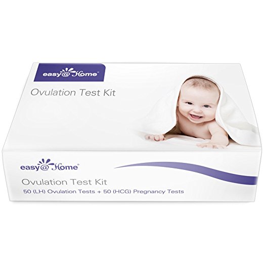 Easy@Home 50 Ovulation Test Strips and 50 Pregnancy Test Strips Kit - the Reliable Ovulation Predictor Kit