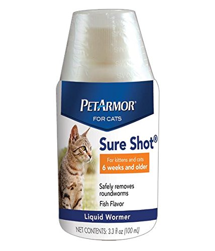PetArmor Sure Shot Liquid Wormer for Cats, 100ml