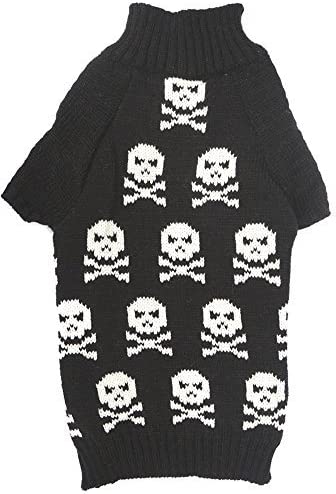 Lanyar Pet Halloween Clothes Skull Sweater for Dogs Cats