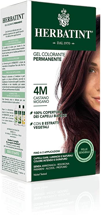 Herbatint 4M Mahogany Chestnut Permanent Herbal Hair Colour Gel 135ml