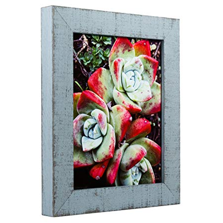 Craig Frames Lancashire, Light Blue Rustic Hardwood Picture Frame, 16 by 20-Inch