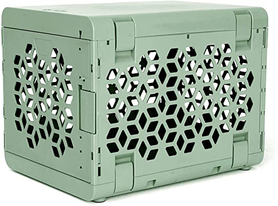 KindTail Pawd Collapsible Dog & Cat Crate, White