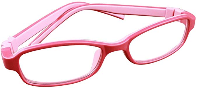 Deding Kids Optical Eyeglasses No Screw Bendable with Stringa and Case,Children Tr90&silicone Safe Flexible Glasses Frame