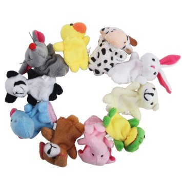 iBUY365 16Pcs Story Time Finger Puppets-10 Animals 6 People Family Members Educational Puppets by iBUY365 Color: Style1, Model:
